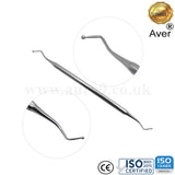 Aver Dental Burnisher No.16 & Burnisher No.18-Aver UK Dental Instrument.