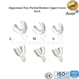 Partial Denture Set of 6 with Rim Lock Impression Trays