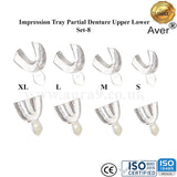 Partial Denture Set of 8 with Rim Lock Impression Trays