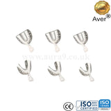Full Denture Set of 6 No Joint & No Rim Lock Aver Impression Trays