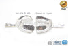 Full Denture Set of 6 With Rim Lock Impression Trays