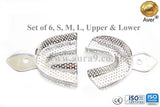 Partial Denture Set of 6 with Rim Lock Impression Trays