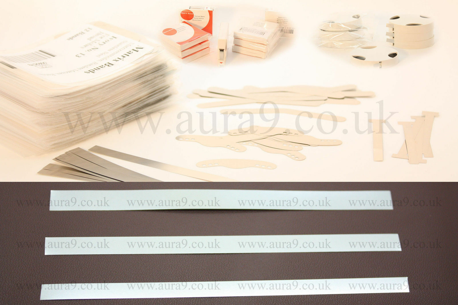 Confezione 3x3 Metri Fasce A Matrice Dentale Aver Siqveland - 3 Confezioni Da 3 Metri, Acciaio Inox, Per Odontotecnici E Laboratori Bande Per Endodonzia - Foto 3